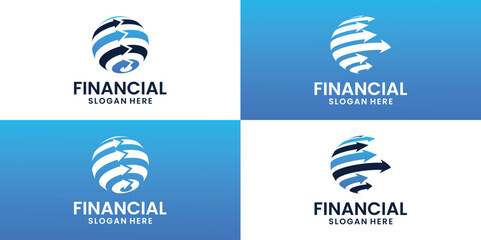 Modern financial logo design ideas