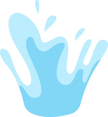 Water splash flat icon Tropical ecosystem