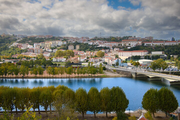 Fototapeta premium Landscape and view of the pretty town of Coimbra in the west of Portugal