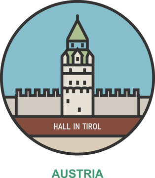Hall In Tirol. Cities and towns in Austria