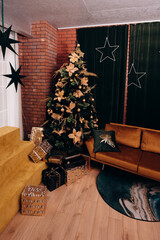 christmas tree in room