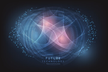 Obraz premium Hi-tech digital technology futuristic circuit digital. Abstract futuristic design. artificial intelligence technology. Modern futuristic design. Abstract technology vector illustration background.
