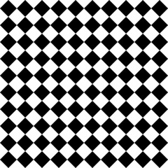 Black  and white seamless chessboard  pattern background.