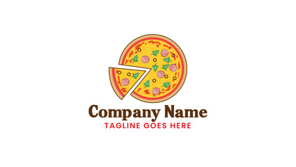 Full Pizza With Bite Logo