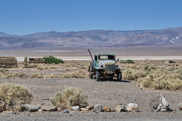 old tractor in the dessert
