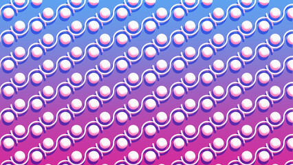 Pink and Blue gradient background overlayed with a circle pattern.