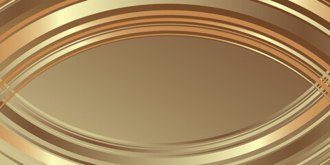 Gold abstract line pattern on bright background. Luxury golden stripe vector layout for business background, certificate, brochure template.