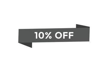 10% off special offers. Marketing sale banner for discount offer. Hot sale, super sale up to 50% off sticker label template
