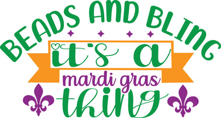 Obraz premium beads and bling it's a mardi gras thing