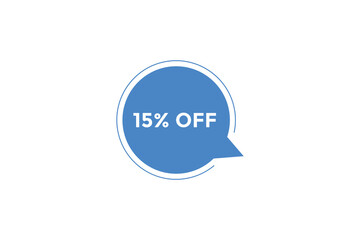 15% off special offers. Marketing sale banner for discount offer. Hot sale, super sale up to 50% off sticker label template
