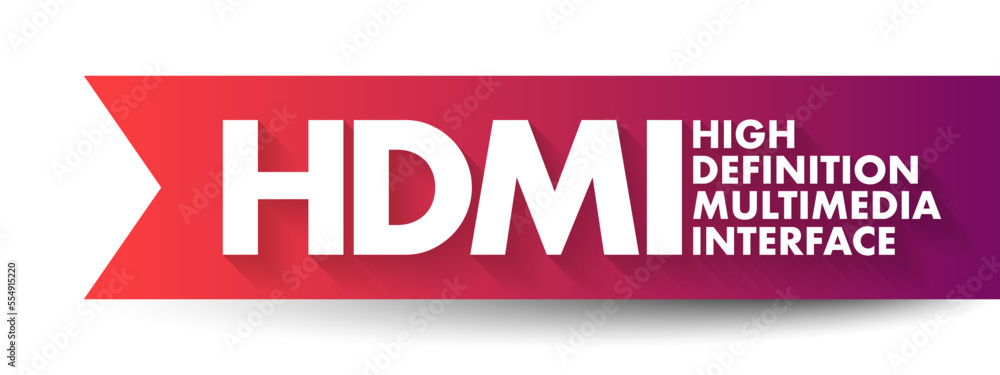 Aufkleber hdmi high definition multimedia interface - connection method that combines both uncompressed audio 