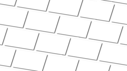 Multiple Horizontal Business Card Modern Mockup. Various Horizontal Angle Business Card Mockups for Branding Presentation, Corporate Identity, Advertising, Stationery, Graphic Design Template Png Item