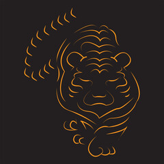 tiger vector art 