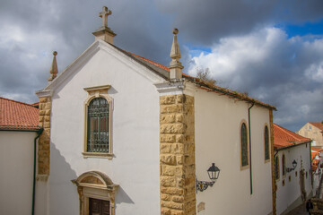 Architecture of the pretty city of Coimbra in the west of Portugal