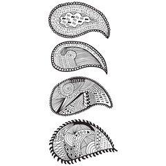 Marine microbes hand drawn pattern on white background illustration. - 554917646
