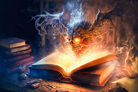 Enchanted Book Spells Magic,book,witchcr Graphic by Evoke City · Creative  Fabrica