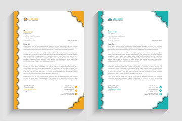Simple and Clean Letterhead Design 