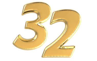  Number 3D Rendering
