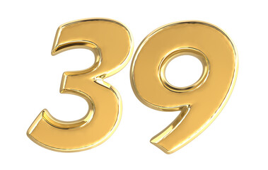 Obraz premium Number 3D Rendering 