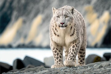 Obraz premium leopard generative ai