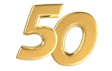 Obraz premium Number 3D Rendering 