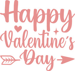 Happy valentine's Day -valentine's day SVG, Vector Design, valentine's day SVG File, valentine's day Shirt SVG, valentine's day mug SVG, Retro valentine's day SVG