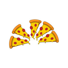 illustration of pizza