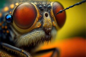 micro insect macro photography Generative AI
