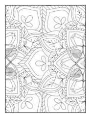 Flower Mandala Coloring Page ,Floral Coloring Pages, Coloring Pages