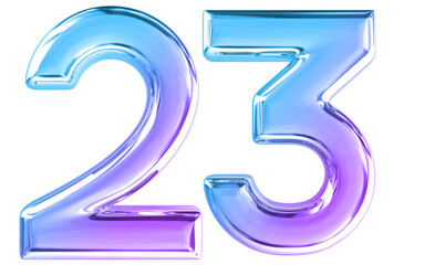  Number 3D Rendering
