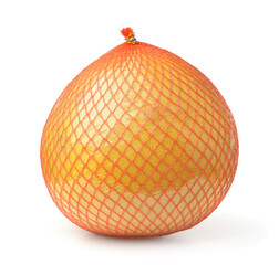 Whole fresh pomelo fruit in net bag