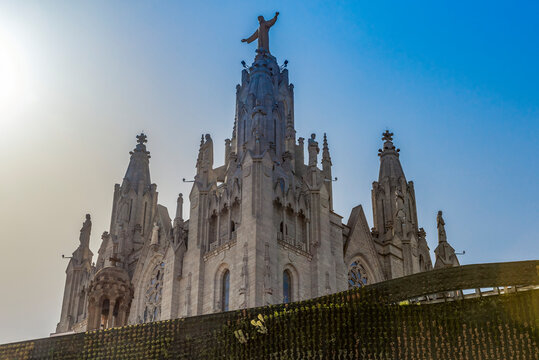 Sagrat Cor Church, Mount Tibidabo; Barcelona, Catalonia, Spain