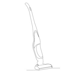 vacuum cleaner, sketch continuous line drawing, vector