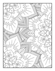 Coloring Page For Adult, Pattern Mandala Coloring Page, Coloring Book