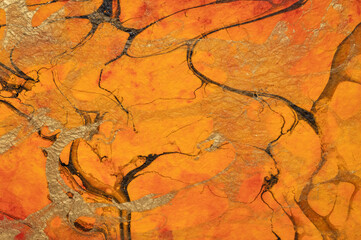background and texture of colorful marbled momi paper made in Thailand from mulberry bark and bamboo fibers