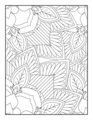 Coloring Page For Adult, Pattern Mandala Coloring Page, Coloring Book