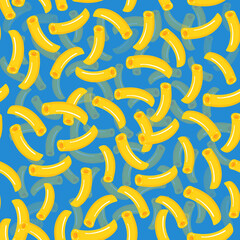 Macaroni vector illustration repeating pattern