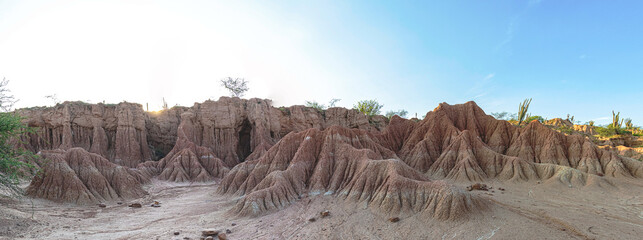 view of the Tatacoa Desert in Villavieja Huila Colombia