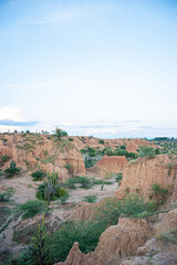 Fototapeta na wymiar view of the Tatacoa Desert in Villavieja Huila Colombia