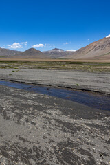 Landscape at Paso Vergara - crossing the border from Chile to Argentina while traveling South America