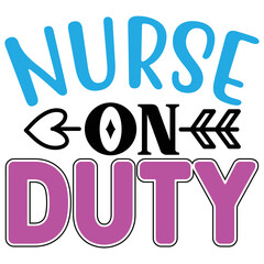 Nurse on Duty vector file