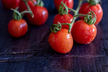 fresh tomatoes on a table