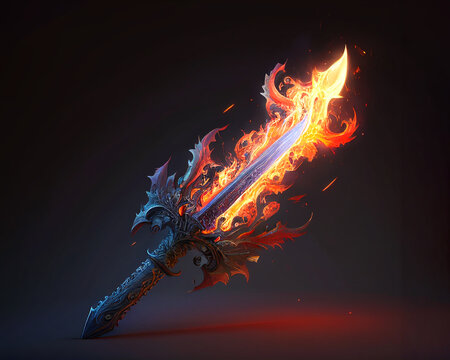 A fire sword