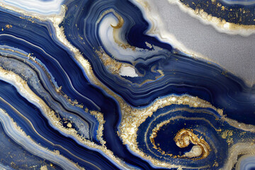 Blue and gold marble Luxury background texture design for wedding invitation card, cover, packaging , fashion vector template