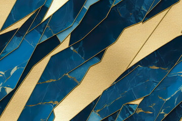 Blue and gol marble Luxury background texture design for wedding invitation card, cover, packaging , fashion vector template