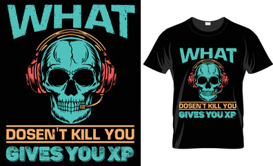 video games t-shirt design template 