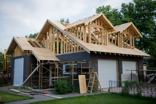 Garage under construction; Lincoln, Nebraska, United States of America