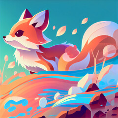 Obraz premium Colourful Animal Gradients