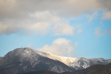 雪が降った日の美ヶ原