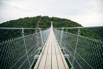 Fototapeta na wymiar suspension bridge in germany